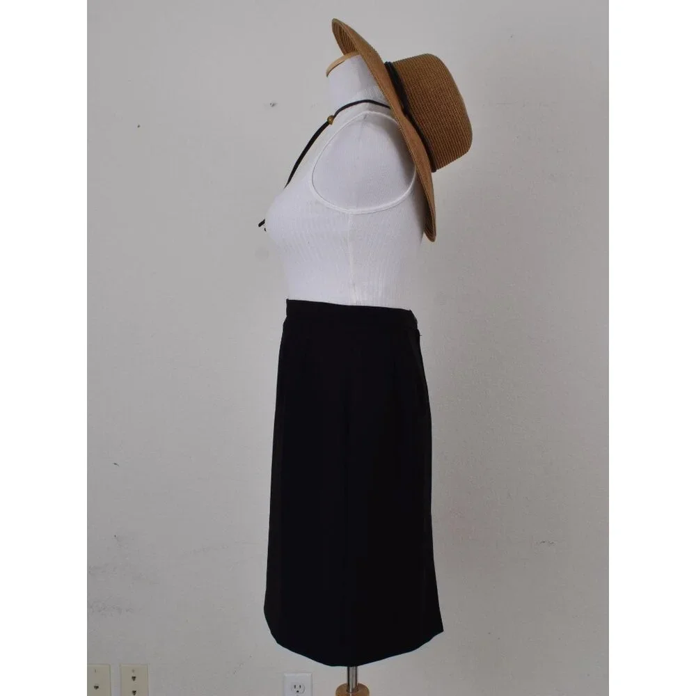 Vintage 90s Black Pencil Skirt size‎ 8P